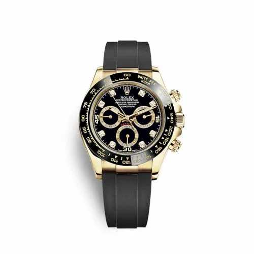 Rolex Cosmograph Daytona Yellow Gold / Cerachrom / Black - Diamond / Oysterflex 116518LN-0078 (M116518ln-0078)
